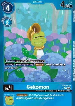 Gekomon (EX7-018) (V.2) - Digimon Liberator (Alternative Art) [EX-07-018]
