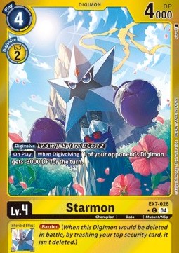Starmon (EX7-026) (V.2) - Digimon Liberator (Alternative Art) [EX-07-026]
