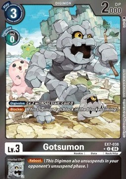 Gotsumon (EX7-038) (V.2) - Digimon Liberator (Alternative Art) [EX-07-038]