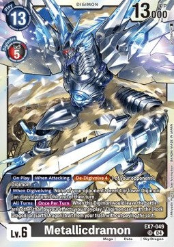 Metallicdramon (EX7-049) (V.1) - Digimon Liberator (Super Rare) [EX-07-049]