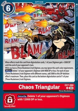 Chaos Triangular (EX7-066) (V.1) - Digimon Liberator (Uncommon) [EX-07-066]
