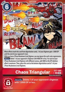 Chaos Triangular (EX7-066) (V.2) - Digimon Liberator (Alternative Art) [EX-07-066]