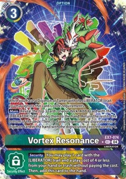 Vortex Resonance (EX7-074) (V.2) - Digimon Liberator (Alternative Art) [EX-07-074]