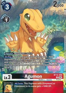 Agumon (BT12-059) - Digimon Liberator (Alternative Art) [EX-07-BT12-059]