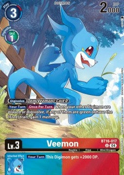 Veemon (BT16-017) - Digimon Liberator (Alternative Art) [EX-07-BT16-017]