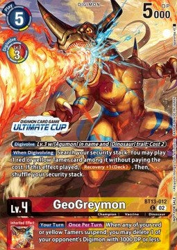 GeoGreymon (BT13-012) - Special Tournament Promos (Alternative Art) [STP-BT13-012]