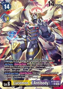 Lucemon (X Antibody) (BT19-043) (V.2) - Special Booster Ver 2.0 (Alternative Art) [SB2.0-BT19-043]