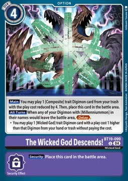 The Wicked God Descends! (BT19-099) - Special Booster Ver 2.0 (Uncommon) [SB2.0-BT19-099]