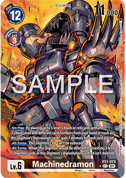 Machinedramon (EX1-073) (V.2) - Promos: Special Booster Ver 2.0 (Alternative Art) [SB2.0P-EX1-073]
