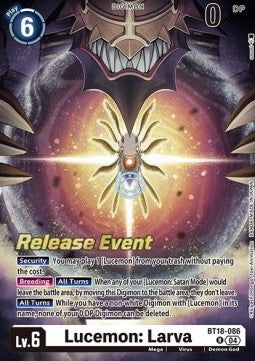 Lucemon: Larva (BT18-086) - Promos: Special Booster Ver 2.0 (Rare) [SB2.0P-BT18-086]