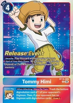 Tommy Himi (BT18-089) (V.1) - Promos: Special Booster Ver 2.0 (Rare) [SB2.0P-BT18-089]