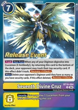 Seventh Divine Cruz (BT19-094) - Promos: Special Booster Ver 2.0 (Rare) [SB2.0P-BT19-094]