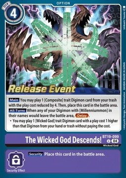 The Wicked God Descends! (BT19-099) - Promos: Special Booster Ver 2.0 (Uncommon) [SB2.0P-BT19-099]