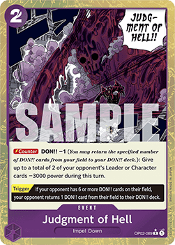 Judgment of Hell (OP02-089) (V.3)