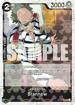 Brannew (OP03-089) (V.2) - The Best (Rare) [PRB01-OP03-089]