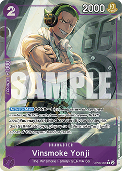 Vinsmoke Yonji (OP06-066) (V.3) - The Best (Common) [PRB01-OP06-066]