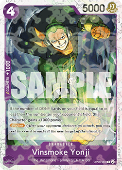 Vinsmoke Yonji (OP06-067) (V.2) - The Best (Rare) [PRB01-OP06-067]