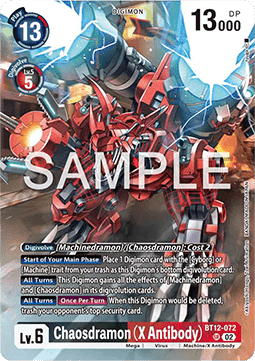 Chaosdramon (X Antibody) (BT12-072) - Special Limited Set (Alternative Art) [SLM-BT12-072]
