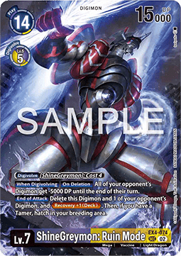 ShineGreymon: Ruin Mode (EX4-074) - Special Limited Set (Alternative Art) [SLM-EX4-074]