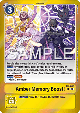 Amber Memory Boost! (LM-035) - Special Limited Set (Promo) [SLM-035]