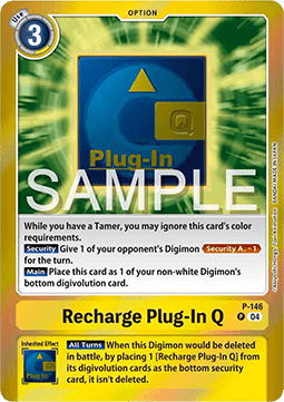 Recharge Plug-In Q (P-146) - Special Limited Set (Alternative Art) [SLM-P-146]