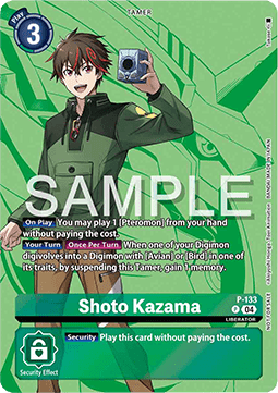 Shoto Kazama (P-133) (V.2) - Promos (Alternative Art) [P-133]