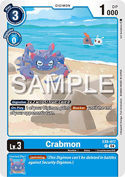 Crabmon (EX8-017) (V.1) - Chain of Liberation (Common) [EX-08-017]