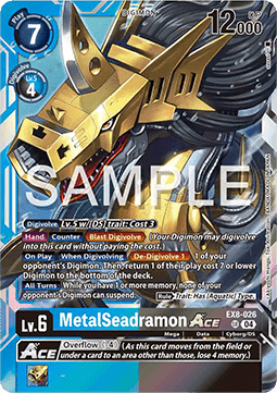 MetalSeadramon Ace (EX8-026) (V.1) - Chain of Liberation (Super Rare) [EX-08-026]