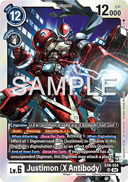 Justimon (X Antibody) (EX8-054) (V.1) - Chain of Liberation (Super Rare) [EX-08-054]