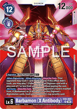 Barbamon (X Antibody) (EX8-063) (V.1) - Chain of Liberation (Super Rare) [EX-08-063]