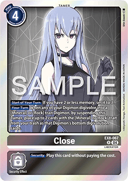 Close (EX8-067) (V.1) - Chain of Liberation (Rare) [EX-08-067]
