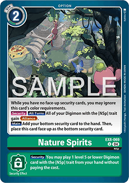 Nature Spirits (EX8-069) (V.1) - Chain of Liberation (Uncommon) [EX-08-069]