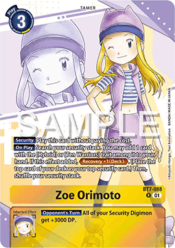 Zoe Orimoto (BT7-088) - Premium Bandai Products (Alternative Art) [PB-XX-BT7-088]