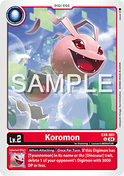 Koromon (EX8-001) (V.1) - Chain of Liberation (Uncommon) [EX-08-001]