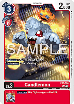 Candlemon (EX8-008) (V.1) - Chain of Liberation (Common) [EX-08-008]
