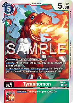 Tyrannomon (EX8-011) - Chain of Liberation (Rare) [EX-08-011]