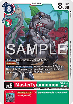 MasterTyrannomon (EX8-014) (V.1) - Chain of Liberation (Uncommon) [EX-08-014]