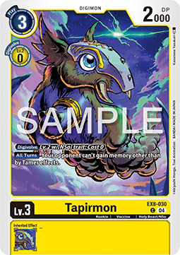 Tapirmon (EX8-030) (V.1) - Chain of Liberation (Common) [EX-08-030]