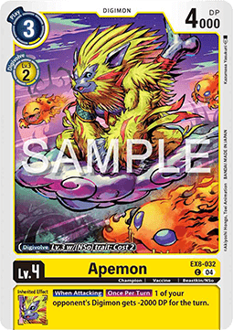 Apemon (EX8-032) (V.1) - Chain of Liberation (Common) [EX-08-032]