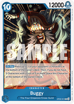 Buggy (OP09-051) (V.1) - Emperors in the New World (Rare) [OP09-051]