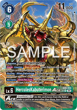 HerculesKabuterimon Ace (EX8-044) (V.2) - Chain of Liberation (Alternative Art) [EX-08-044]