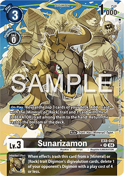 Sunarizamon (EX8-047) (V.2) - Chain of Liberation (Alternative Art) [EX-08-047]