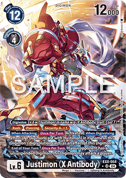Justimon (X Antibody) (EX8-054) (V.2) - Chain of Liberation (Alternative Art) [EX-08-054]