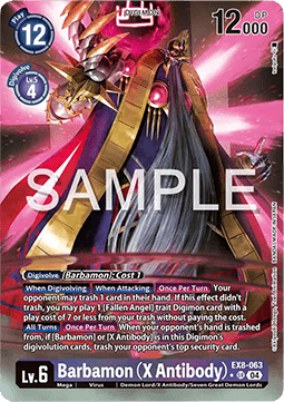 Barbamon (X Antibody) (EX8-063) (V.2) - Chain of Liberation (Alternative Art) [EX-08-063]