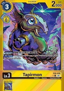 Tapirmon (EX8-030) (V.2) - Chain of Liberation (Alternative Art) [EX-08-030]