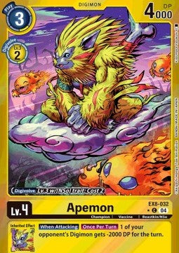 Apemon (EX8-032) (V.2) - Chain of Liberation (Alternative Art) [EX-08-032]