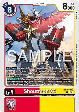Shoutmon X4 (BT19-010) - Special Booster Ver 2.5 (Common) [SB2.5-BT19-010]