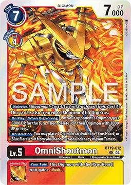 OmniShoutmon (BT19-012) - Special Booster Ver 2.5 (Rare) [SB2.5-BT19-012]