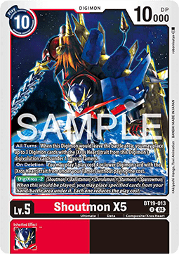 Shoutmon X5 (BT19-013) - Special Booster Ver 2.5 (Uncommon) [SB2.5-BT19-013]
