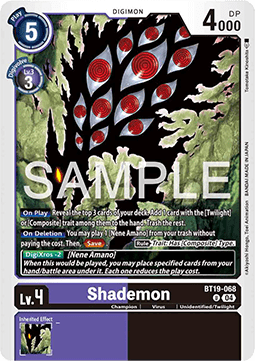 Shademon (BT19-068) - Special Booster Ver 2.5 (Uncommon) [SB2.5-BT19-068]